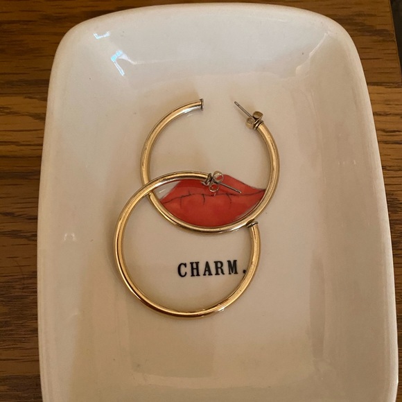 Express Jewelry - Express Gold Hoop Earrings